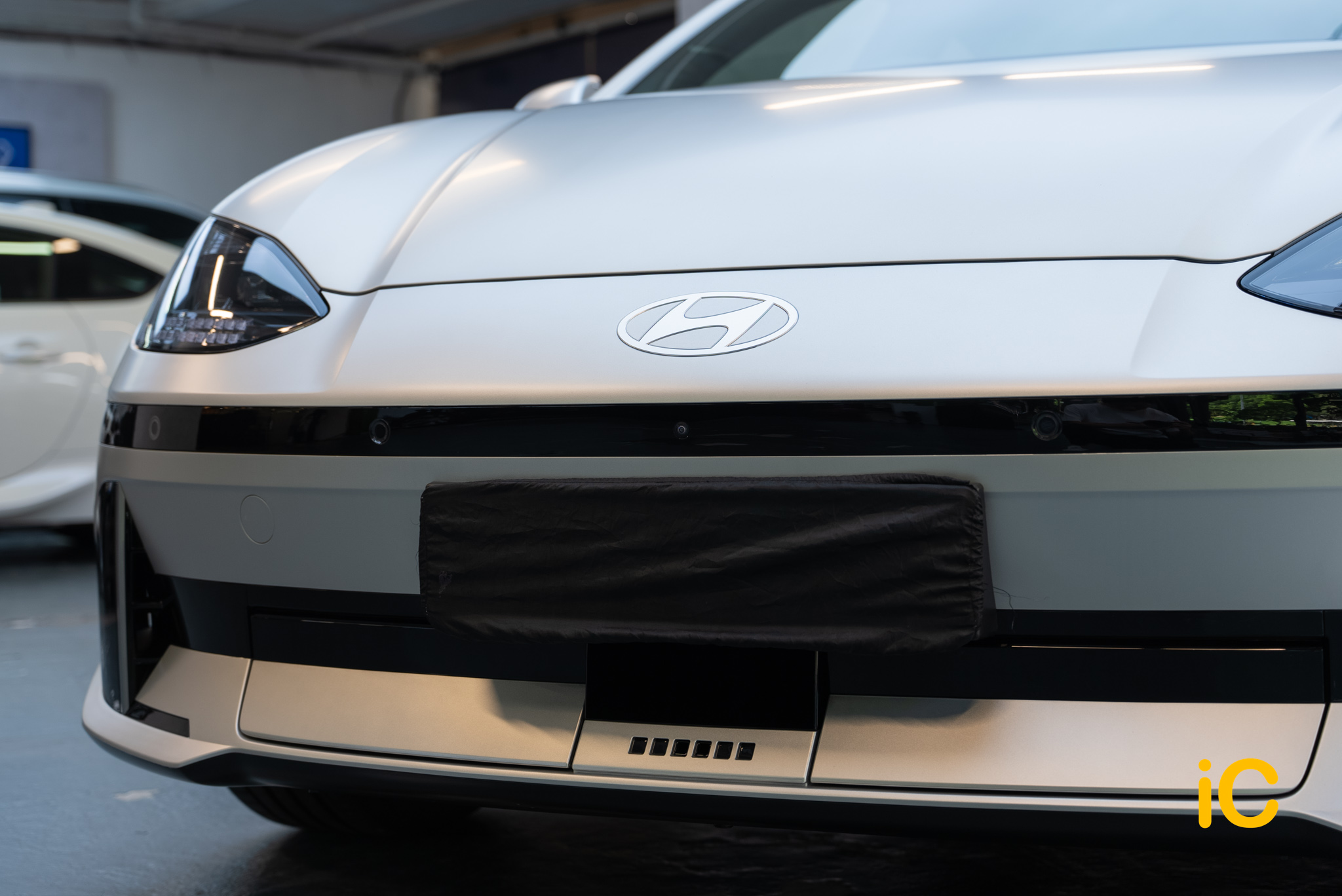 Hyundai IONIQ 6 Gravity Gold Matte 透明 PPF 施工作品