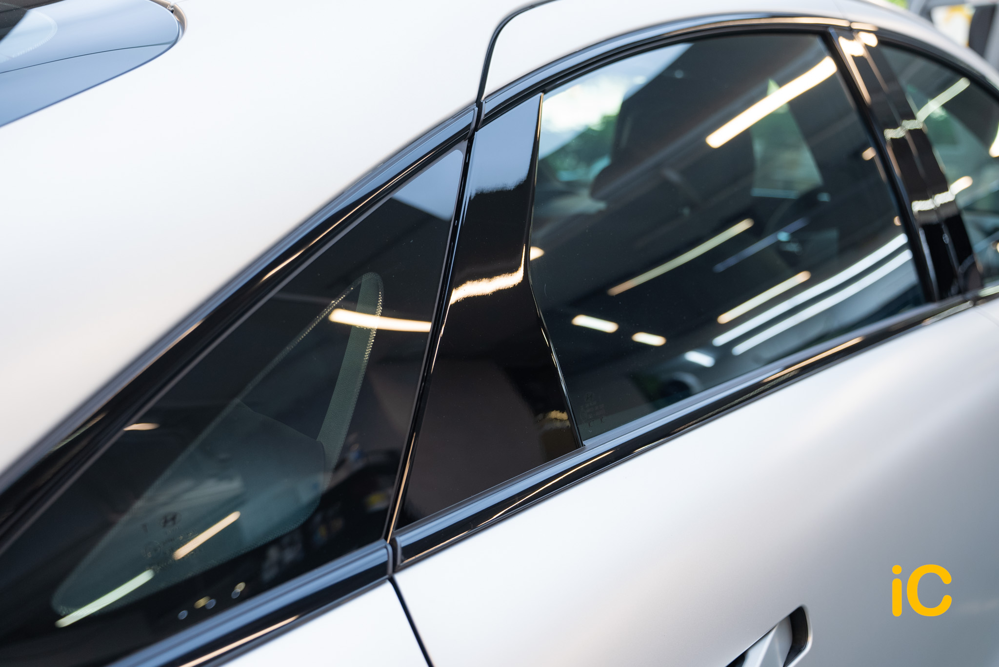 Hyundai IONIQ 6 Gravity Gold Matte 透明 PPF 施工作品