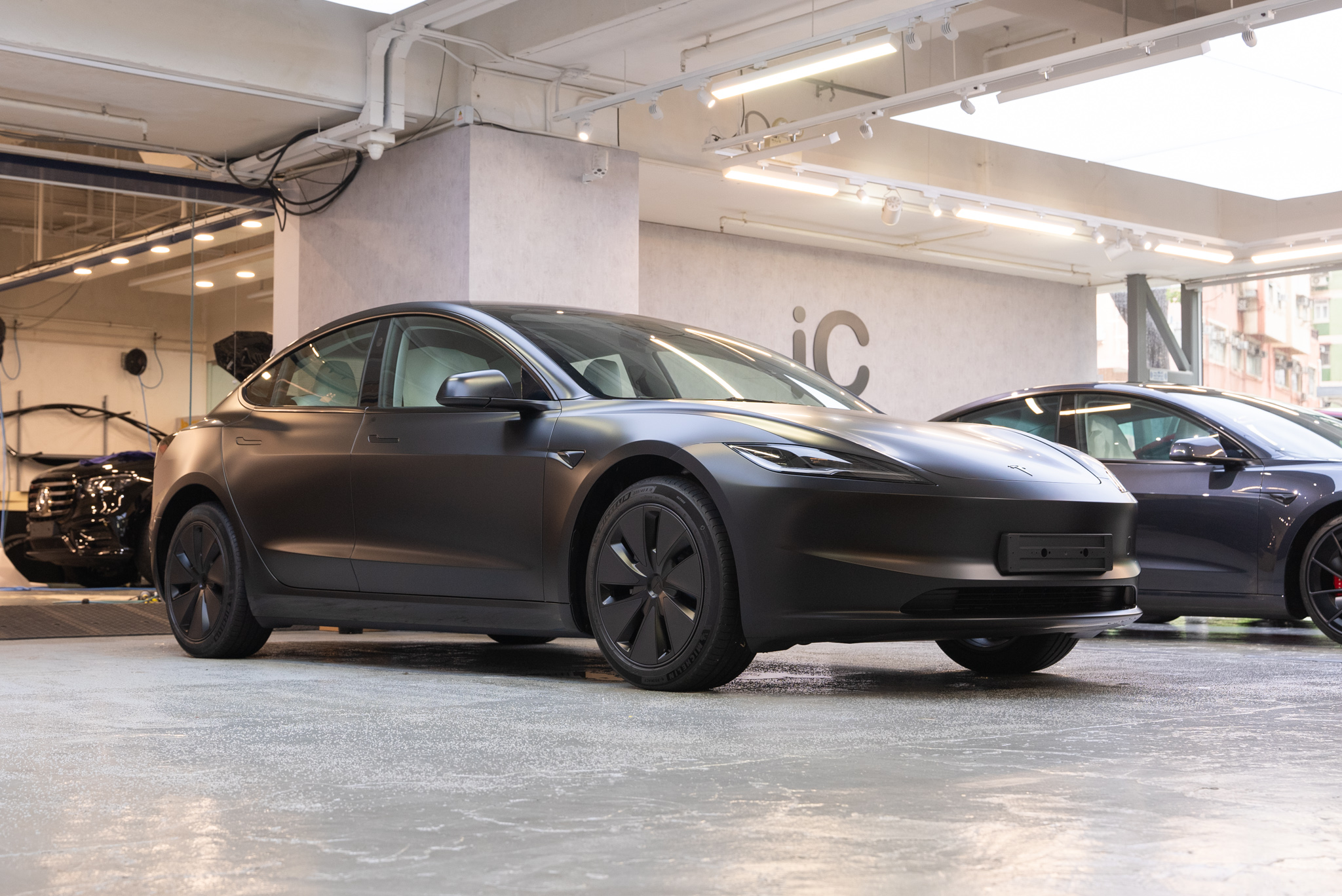 Tesla Model 3 透明 PPF 施工作品