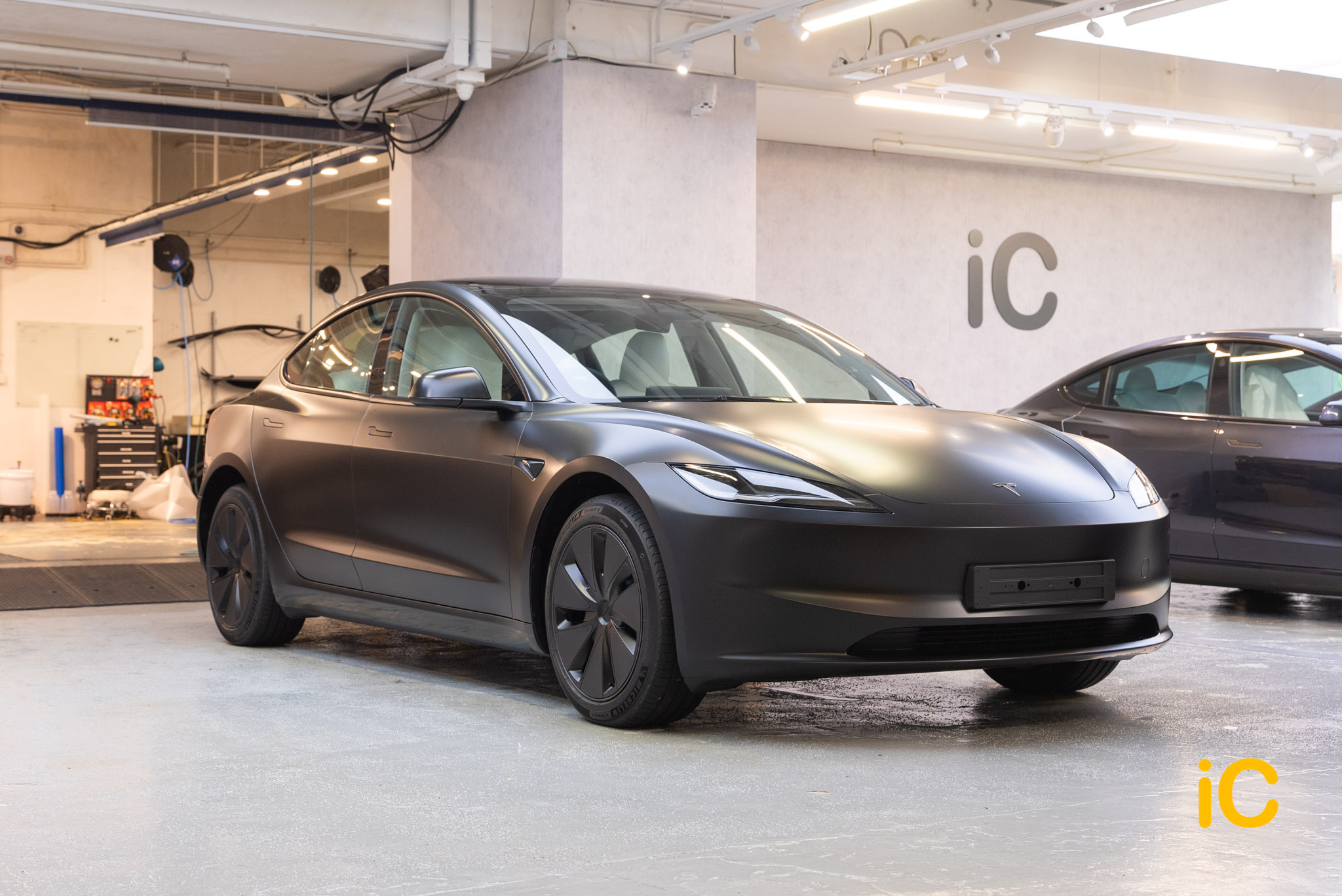 Tesla Model 3 透明 PPF 施工作品