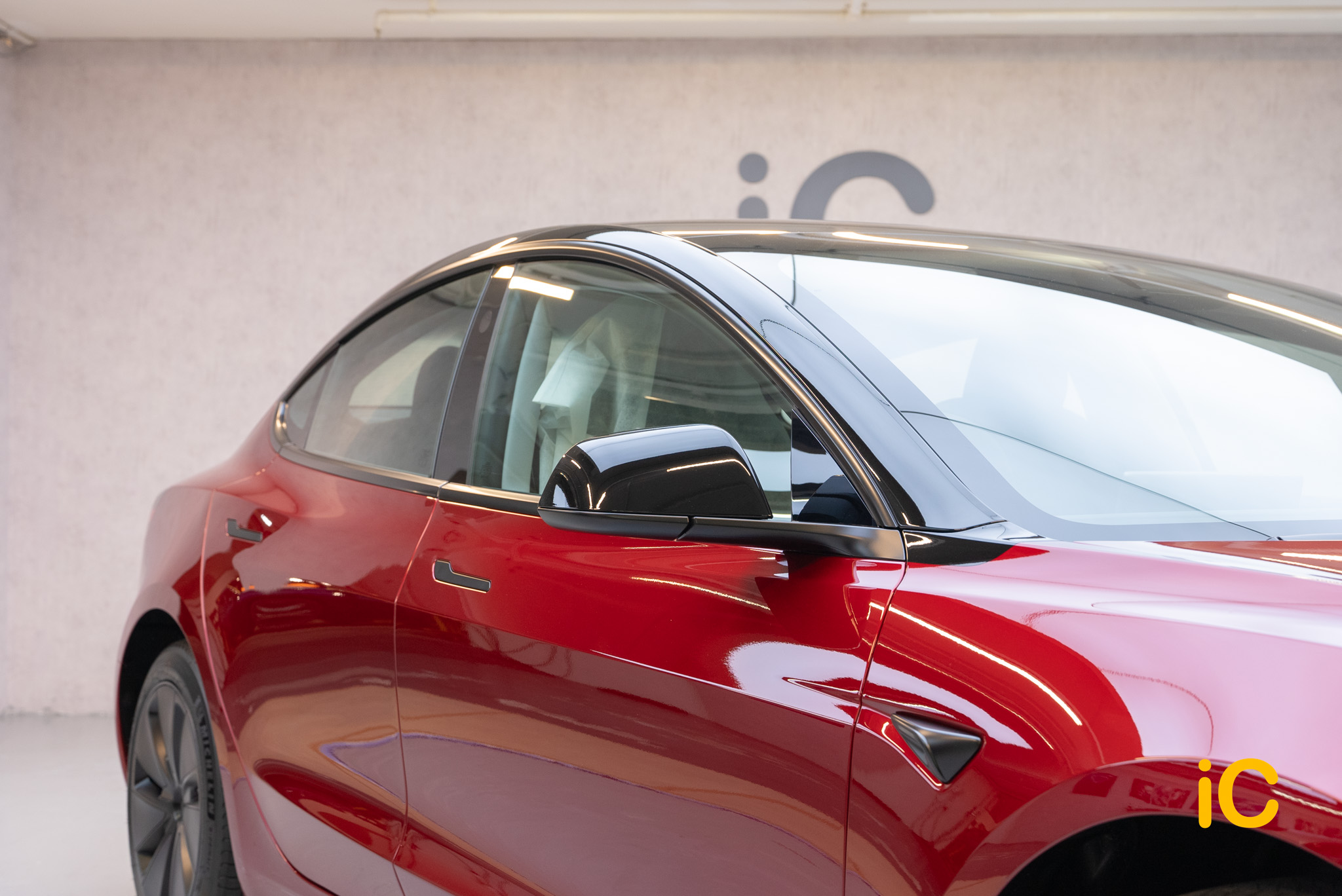 Tesla Model 3 透明 PPF 施工作品