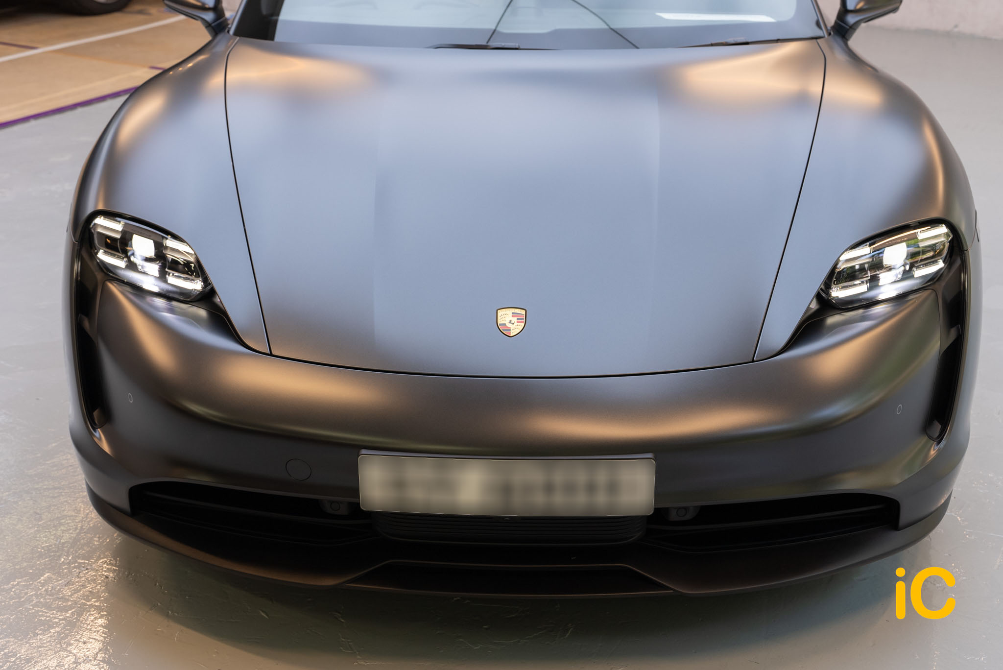 Porsche Taycan 透明 PPF 施工作品