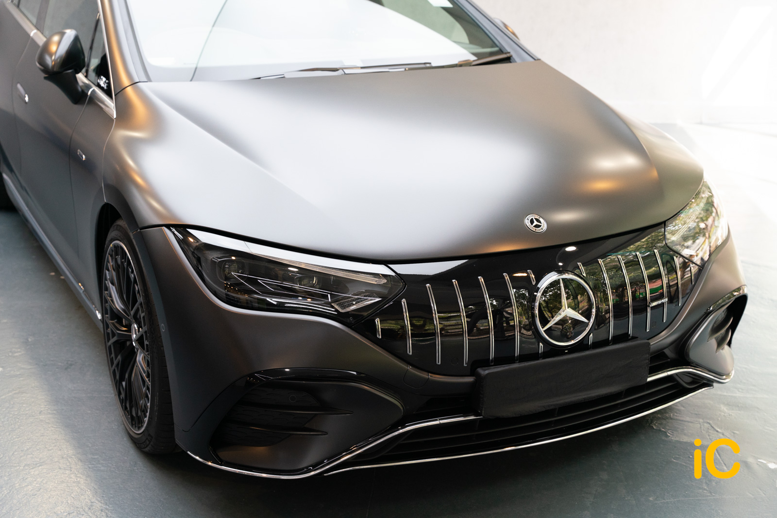 Mercedes-Benz EQE 透明 PPF 施工作品