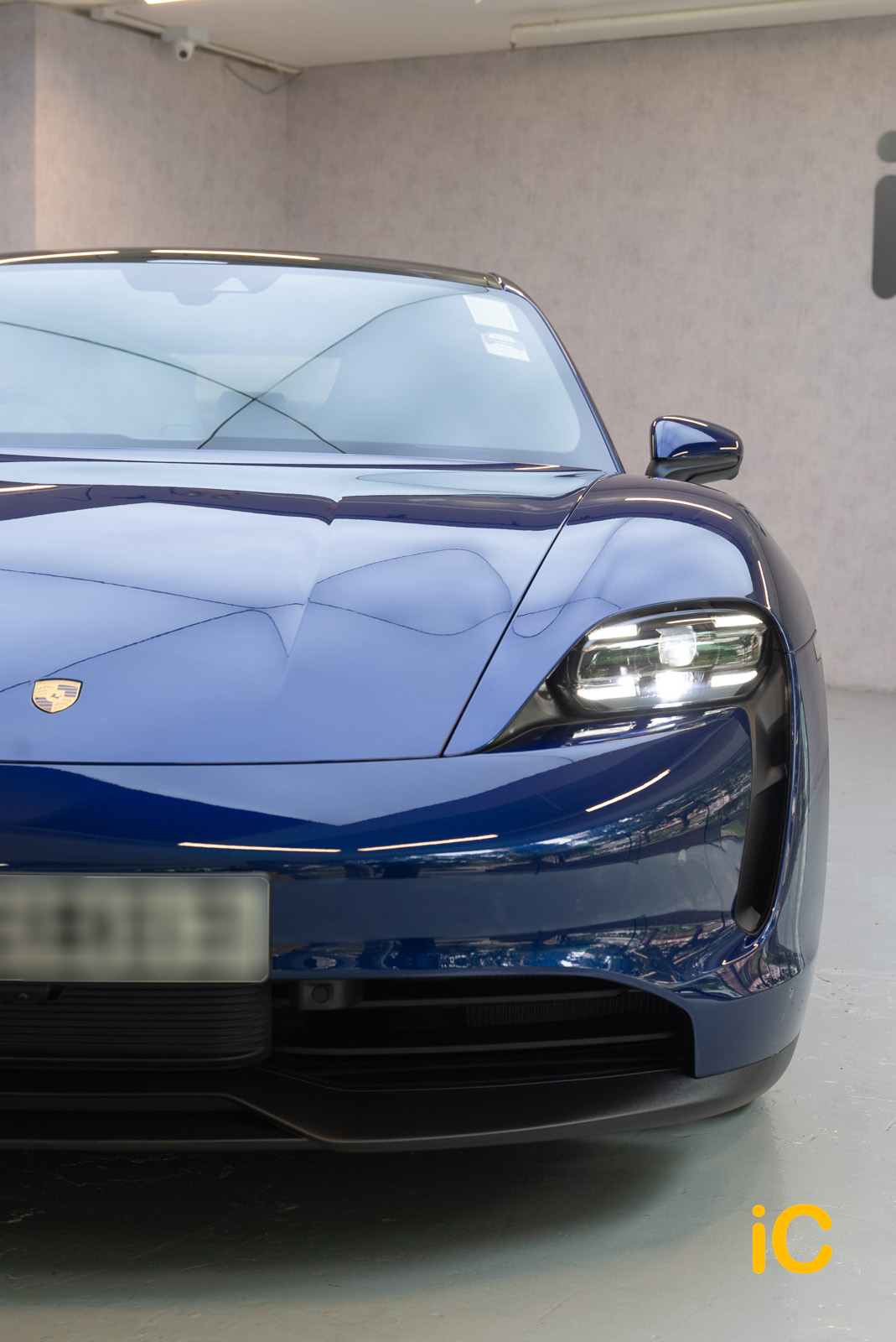 Porsche Taycan 透明 PPF 施工作品