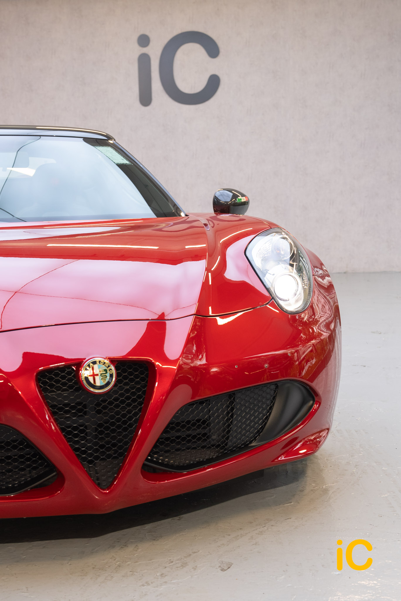 Alfa Romeo 4C Spider 透明 PPF 施工作品