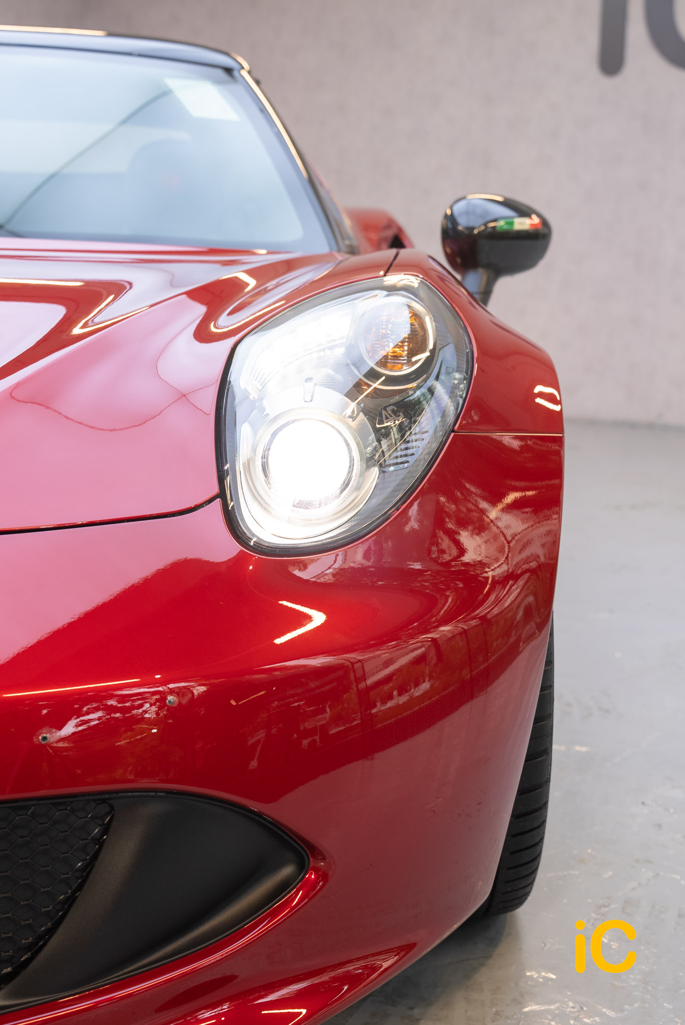 Alfa Romeo 4C Spider 透明 PPF 施工作品
