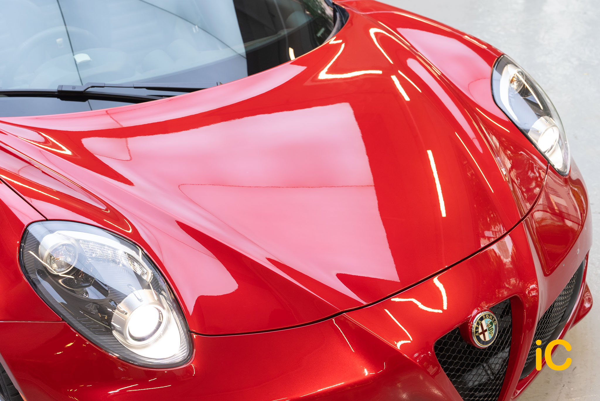 Alfa Romeo 4C Spider 透明 PPF 施工作品