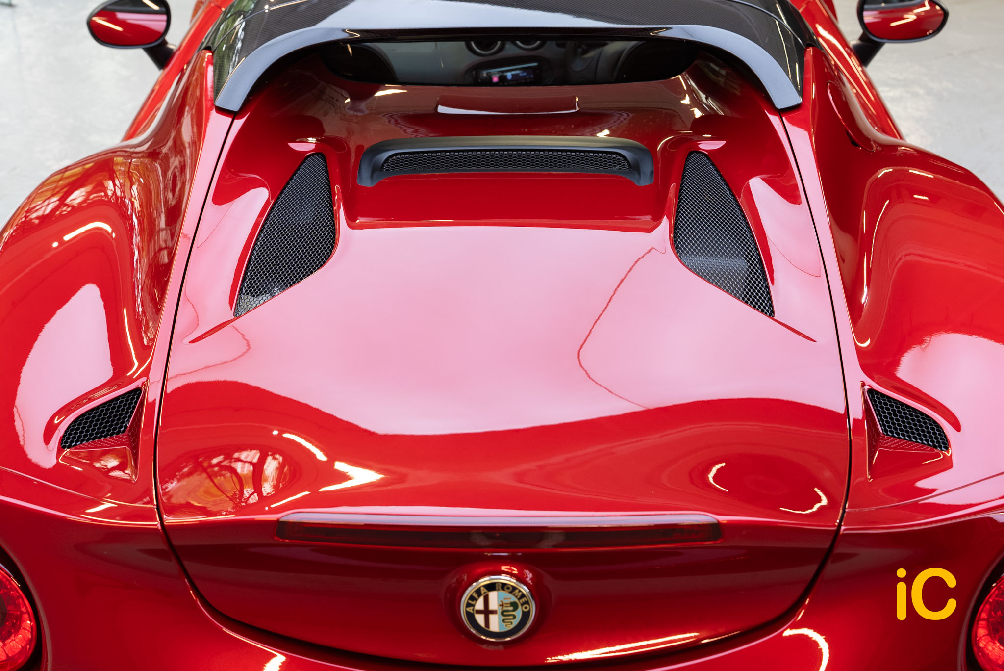 Alfa Romeo 4C Spider 透明 PPF 施工作品