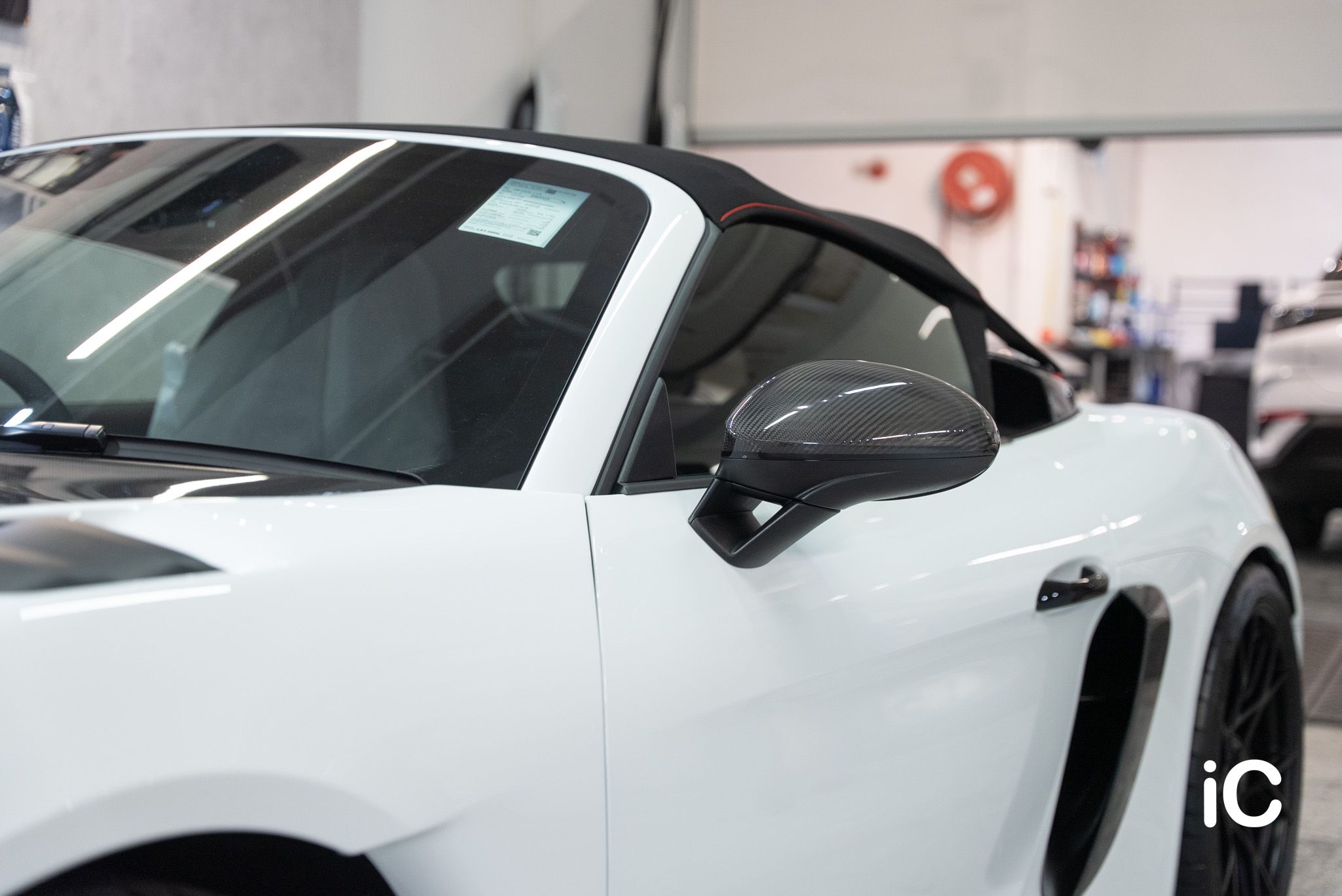 Porsche 718 Spyder RS 透明 PPF 施工作品