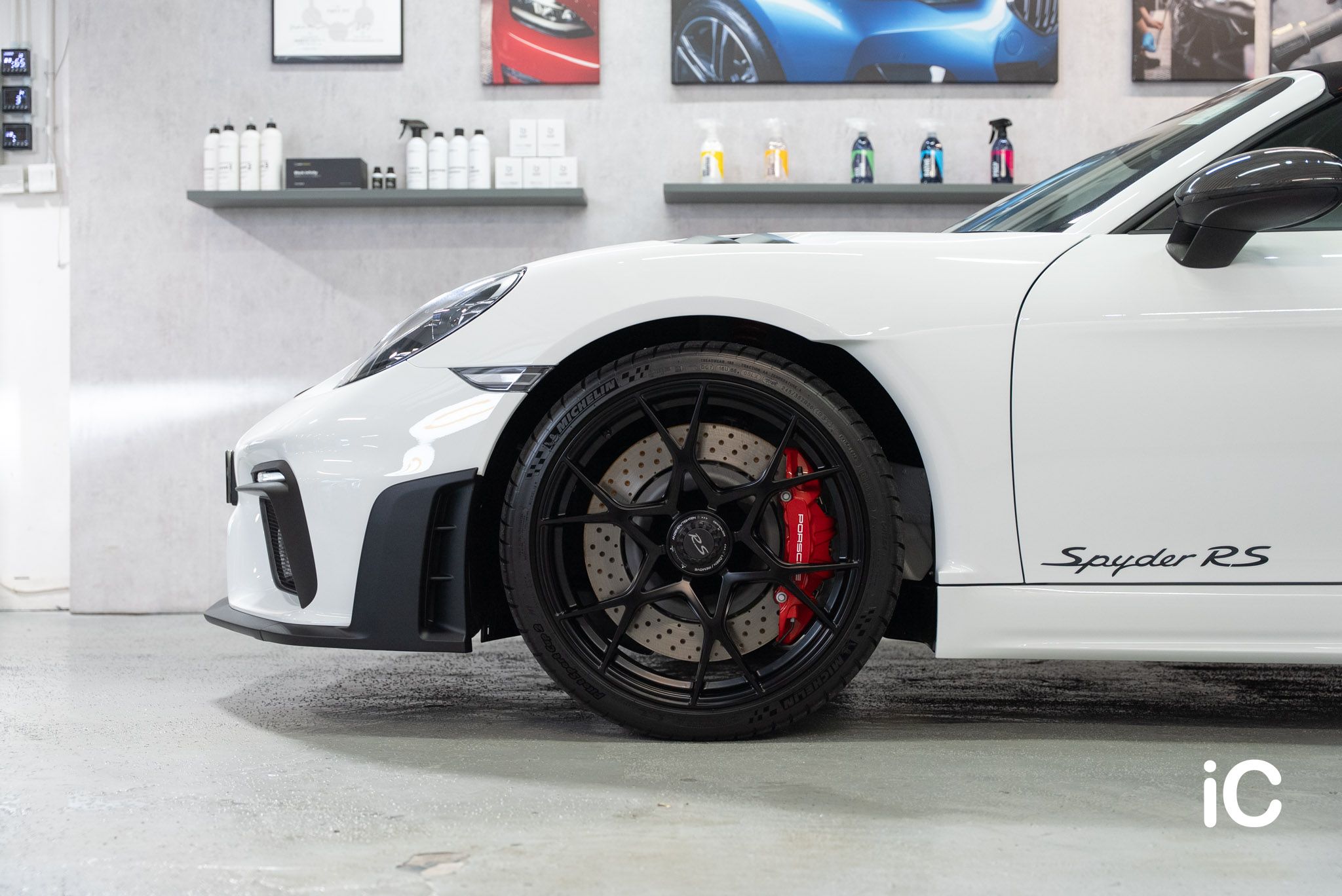 Porsche 718 Spyder RS 透明 PPF 施工作品