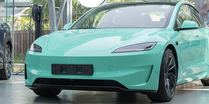 Tesla Model 3 Mint Green
